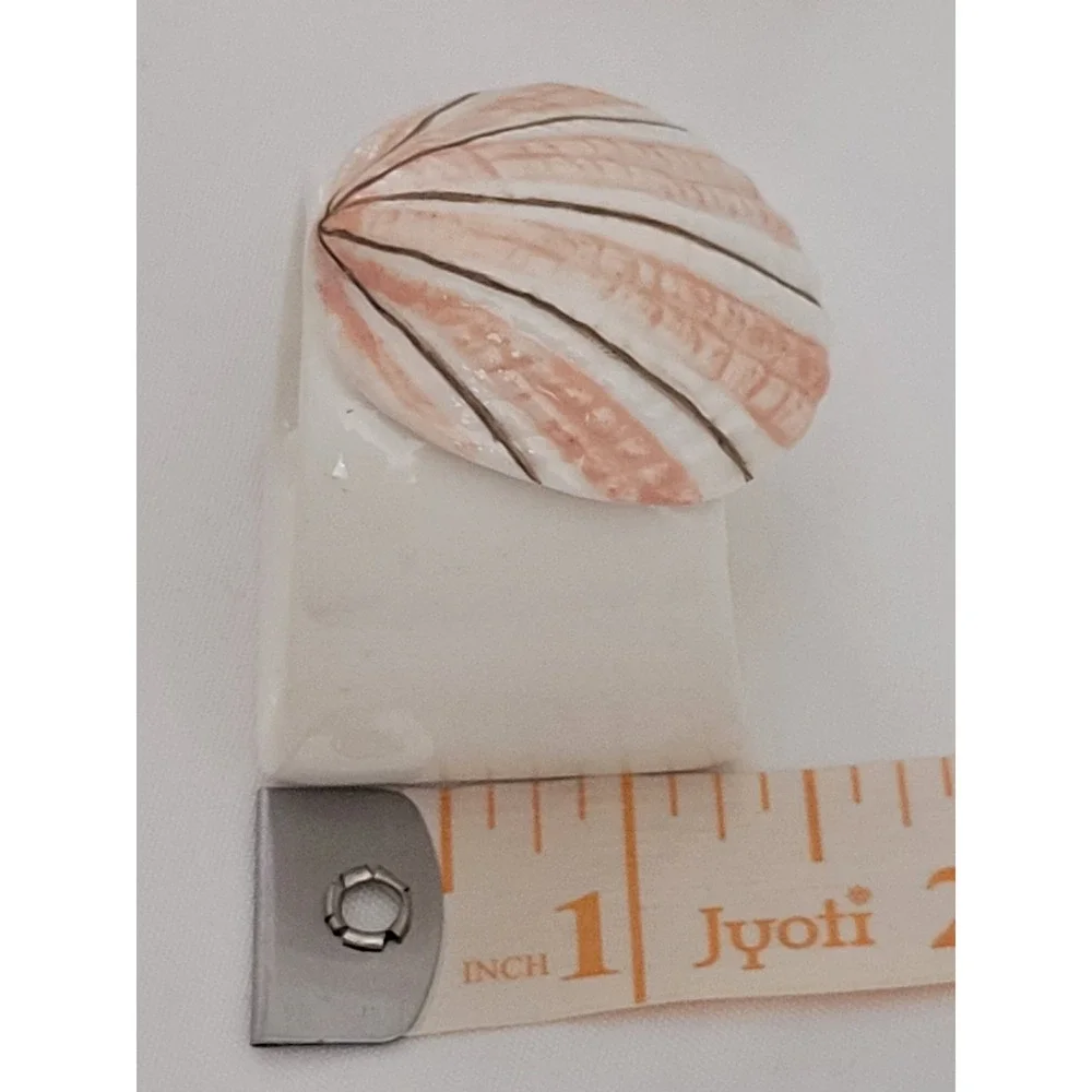 Vintage Shell Napkin Rings Set 7 Hand Painted Bone China Pintar Bloomingdale's